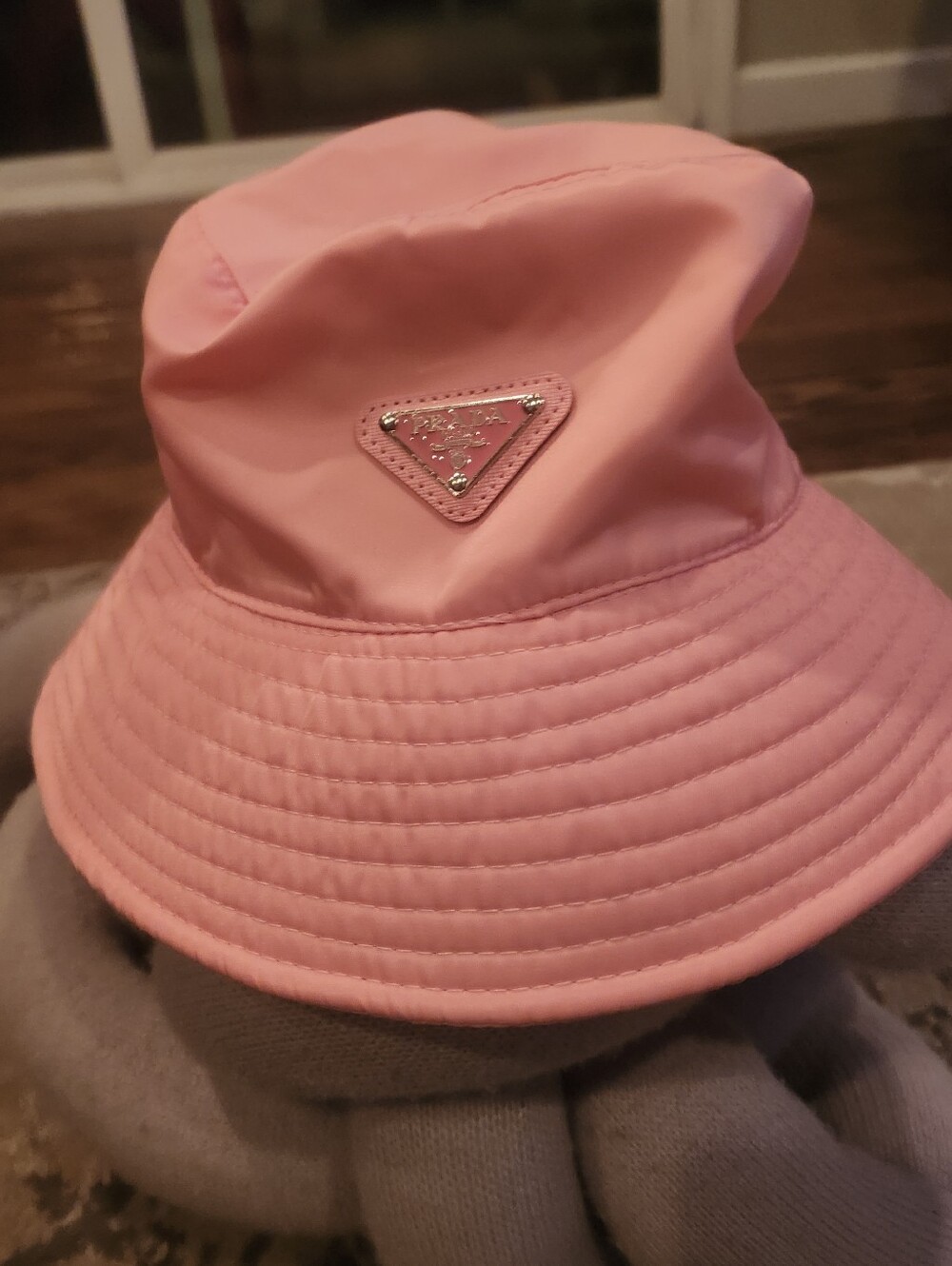 Prada Pink Re-nylon Bucket Hat